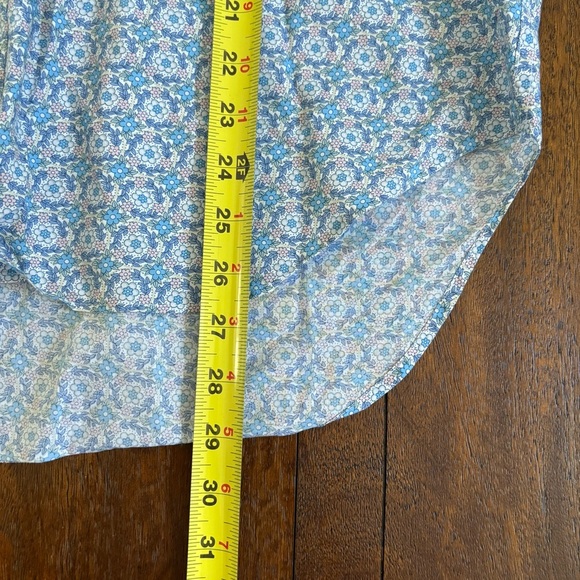 Frank & Eileen ‘Frank’ LS Blue Floral Print Cotton Button Blouse Womens XL - Picture 12 of 12